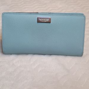 Kate Spade Light Blue Bifold Wallet